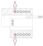 L-cut-out-test setup - stiff connection